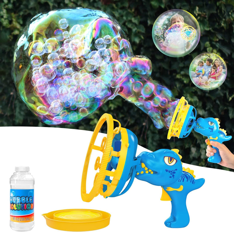 Pistola de bolhas Mágicas Dinokids + BRINDES (PROMOÇÃO EXCLUSIVA)