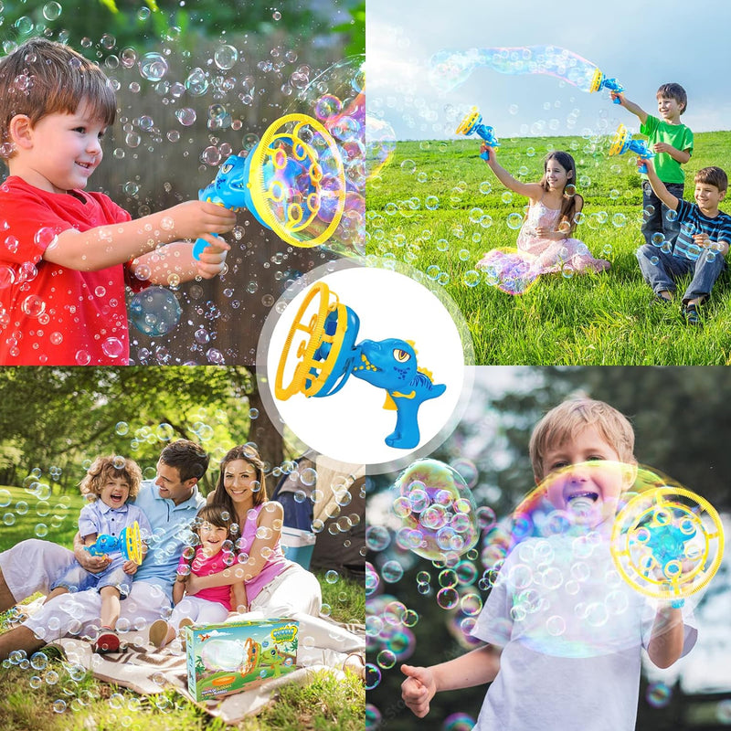 Pistola de bolhas Mágicas Dinokids + BRINDES (PROMOÇÃO EXCLUSIVA)