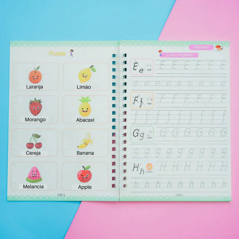 Caderno Mágico Educakids - Desenvolve as habilidades de escrita e coordenação -(PROMOÇÃO SOMENTE HOJE)
